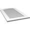 Ekena Millwork Arch Top Surface Mount PVC Gable Vent: Functional, w/ 3-1/2"W x 1"P Standard Frame, 22"W x 38"H GVPAR22X3801SF - alternate 2